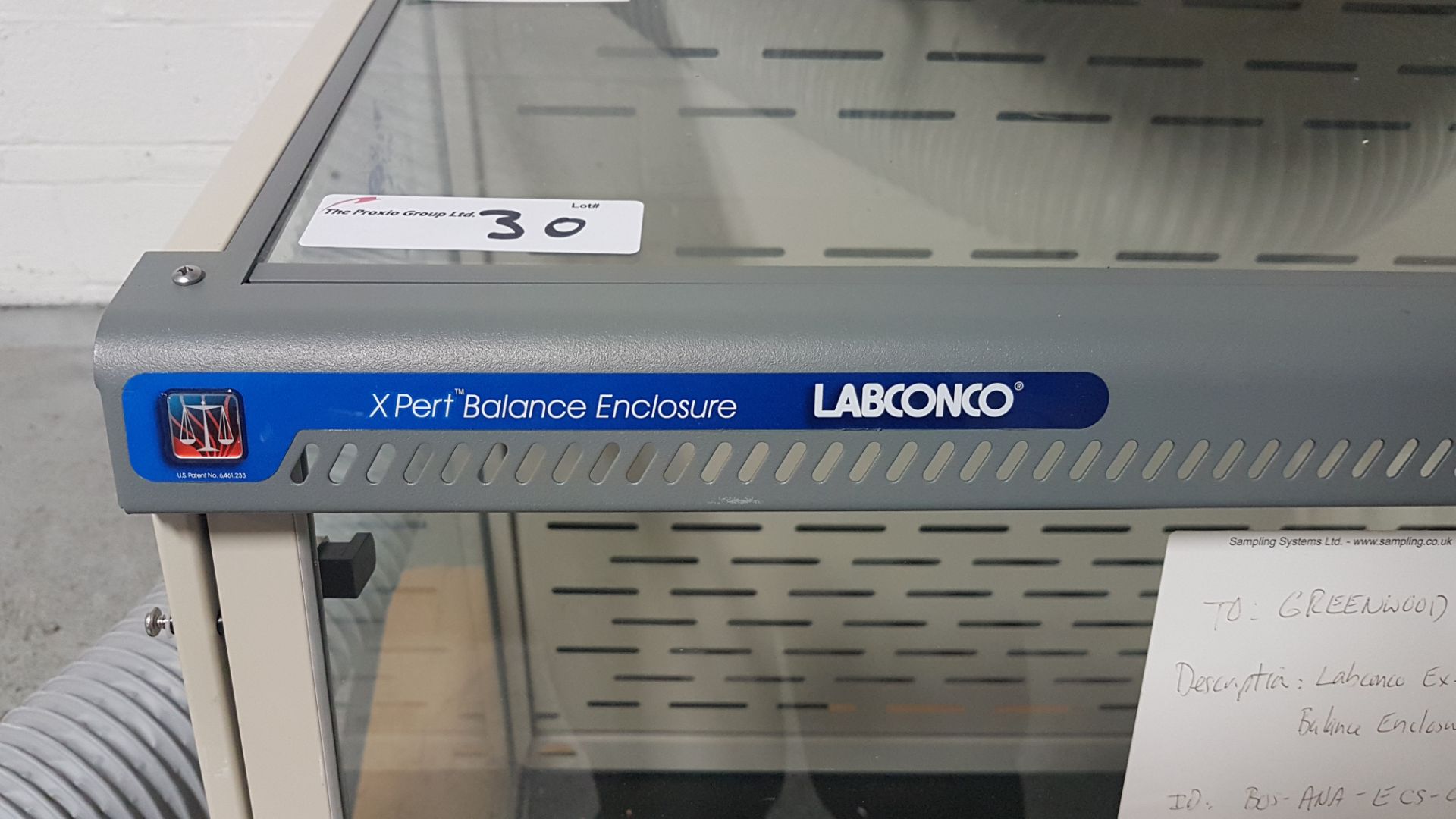 Labconco Xpert Balance Enclosure with Filtermate HEPA unit, 35" W x 30" H x 24" D. - Image 4 of 19