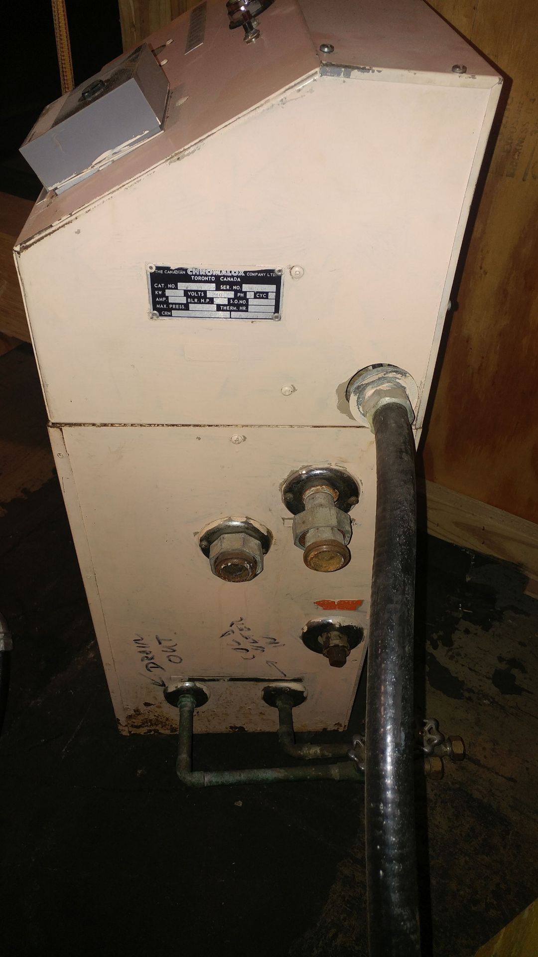 Chromalox Water Heater, 240V 1ph, 9KW Heater ***See Auctioneers Note*** - Image 3 of 5