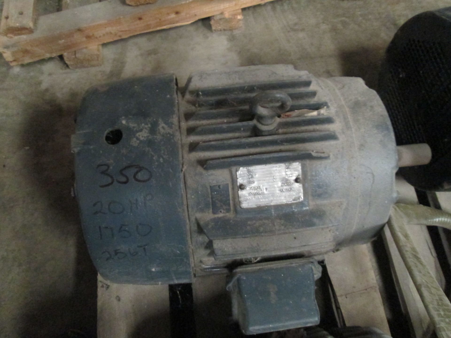 20 HP General Electric Motor - Frame Size 256T - RPM: 1750
