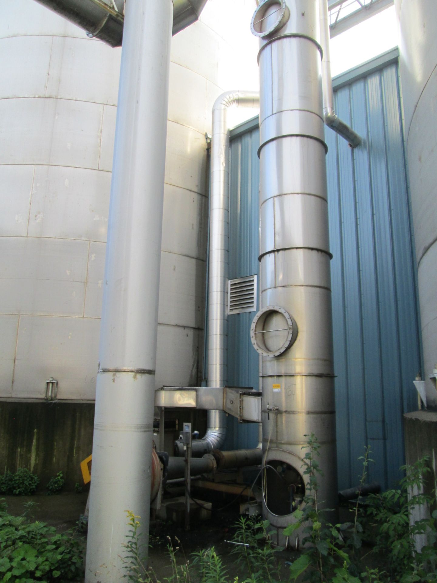 C02 Scrubber with Blowers and Stainless Steel Column and Exhaust Stack - Image 14 of 22