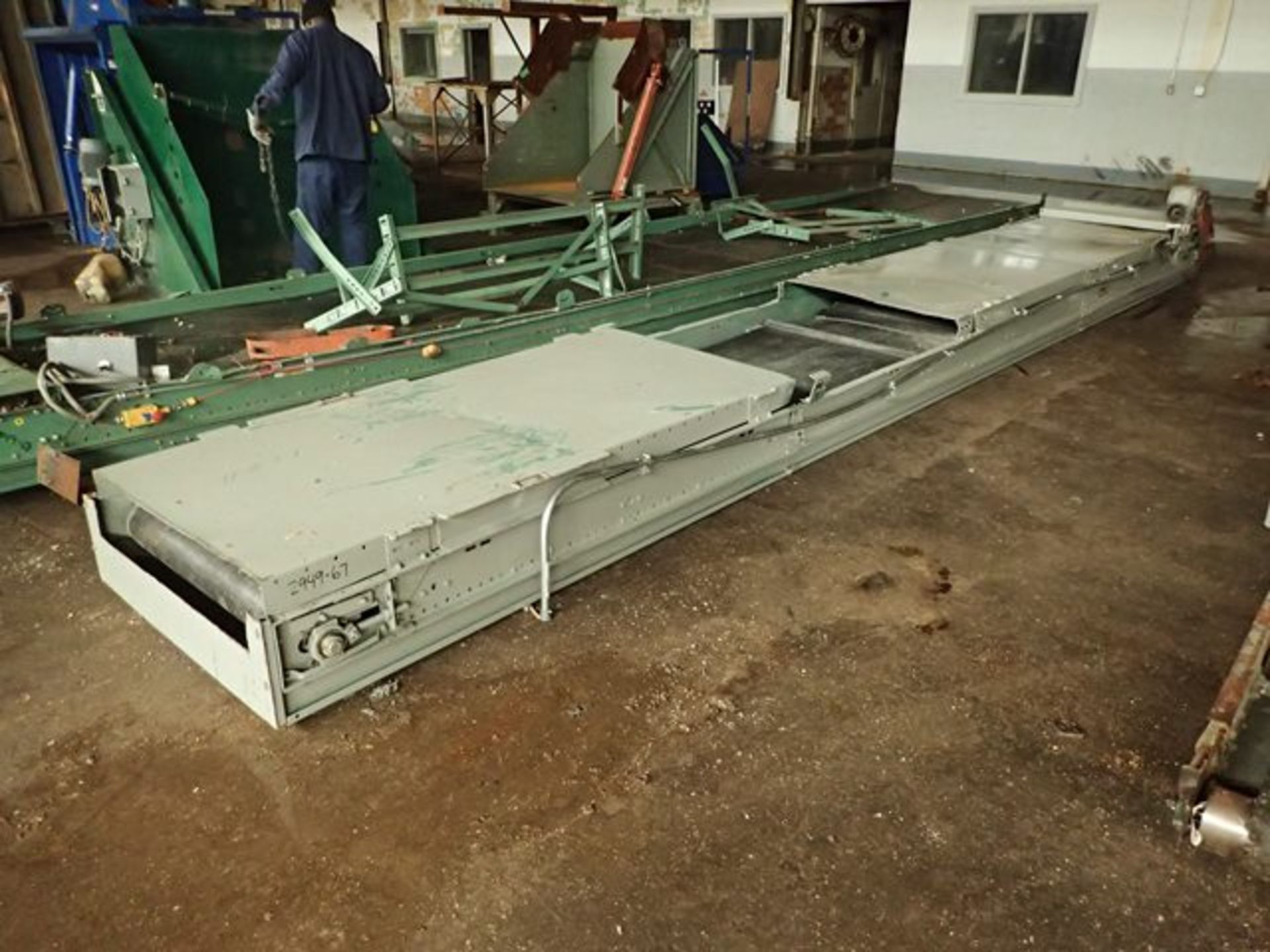 36" X 288" Roach Cleated Belt Conveyor - Image 2 of 4