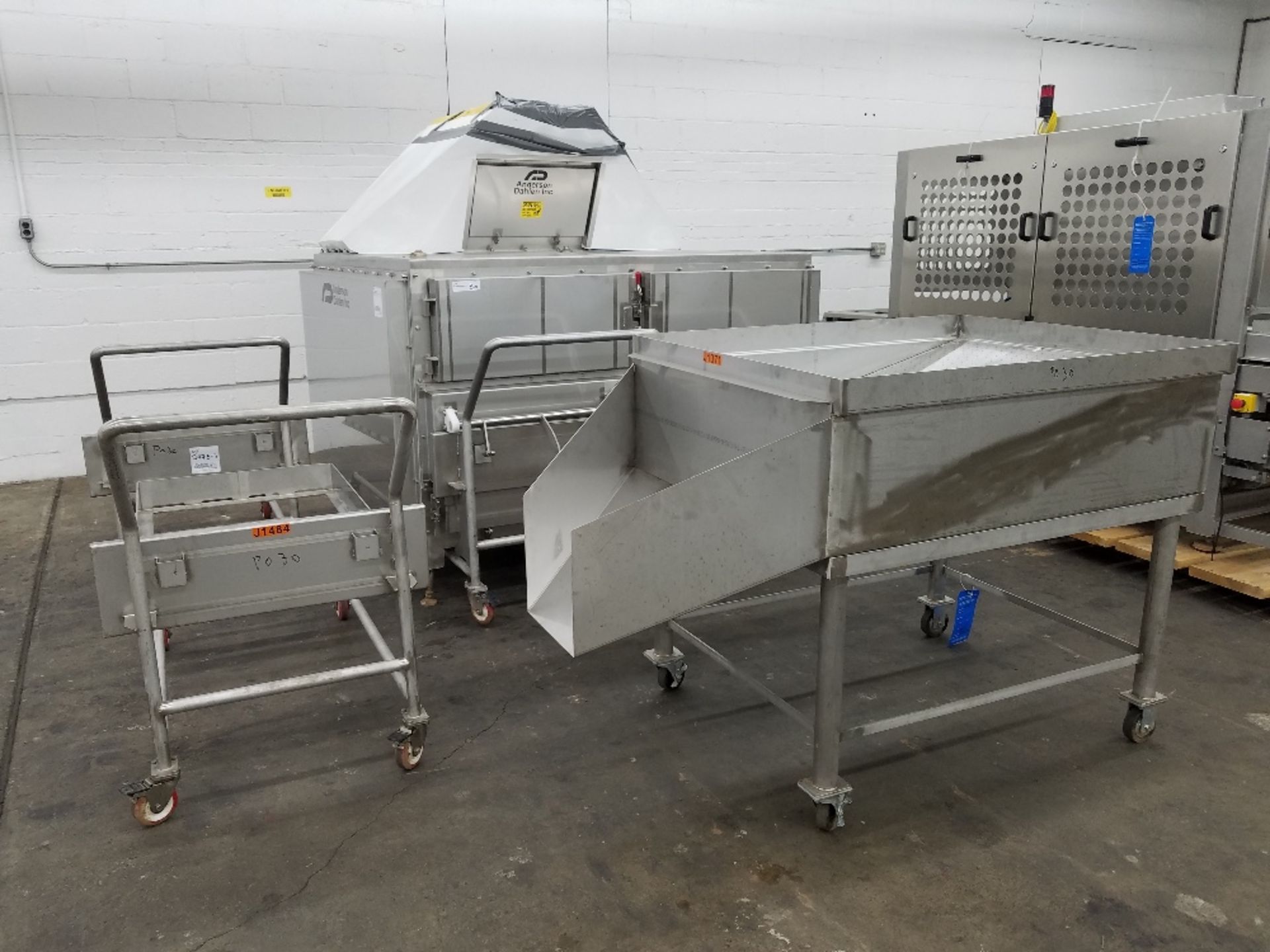 AndersonDahlen Oven, stainless steel construction, with (4) carts.