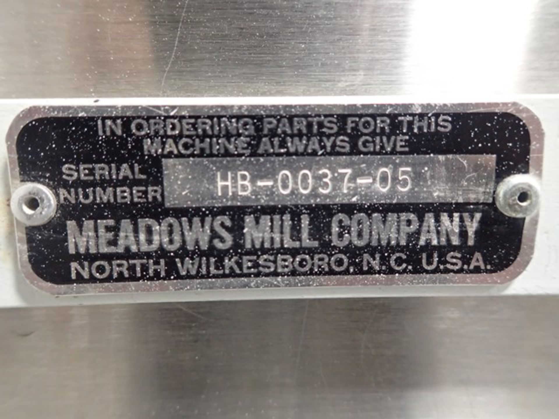 4" Meadows Mill Feeder, S/S - Image 2 of 6