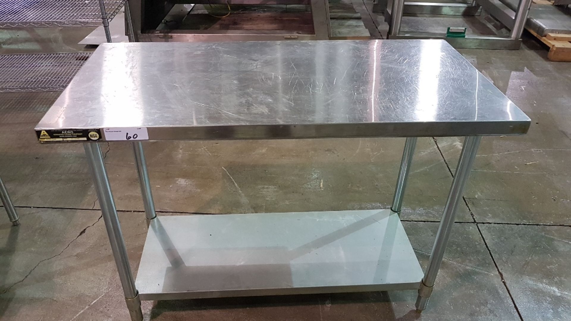 Used Stainless Steel Table, 48" x 24" x 34" high - Image 3 of 4