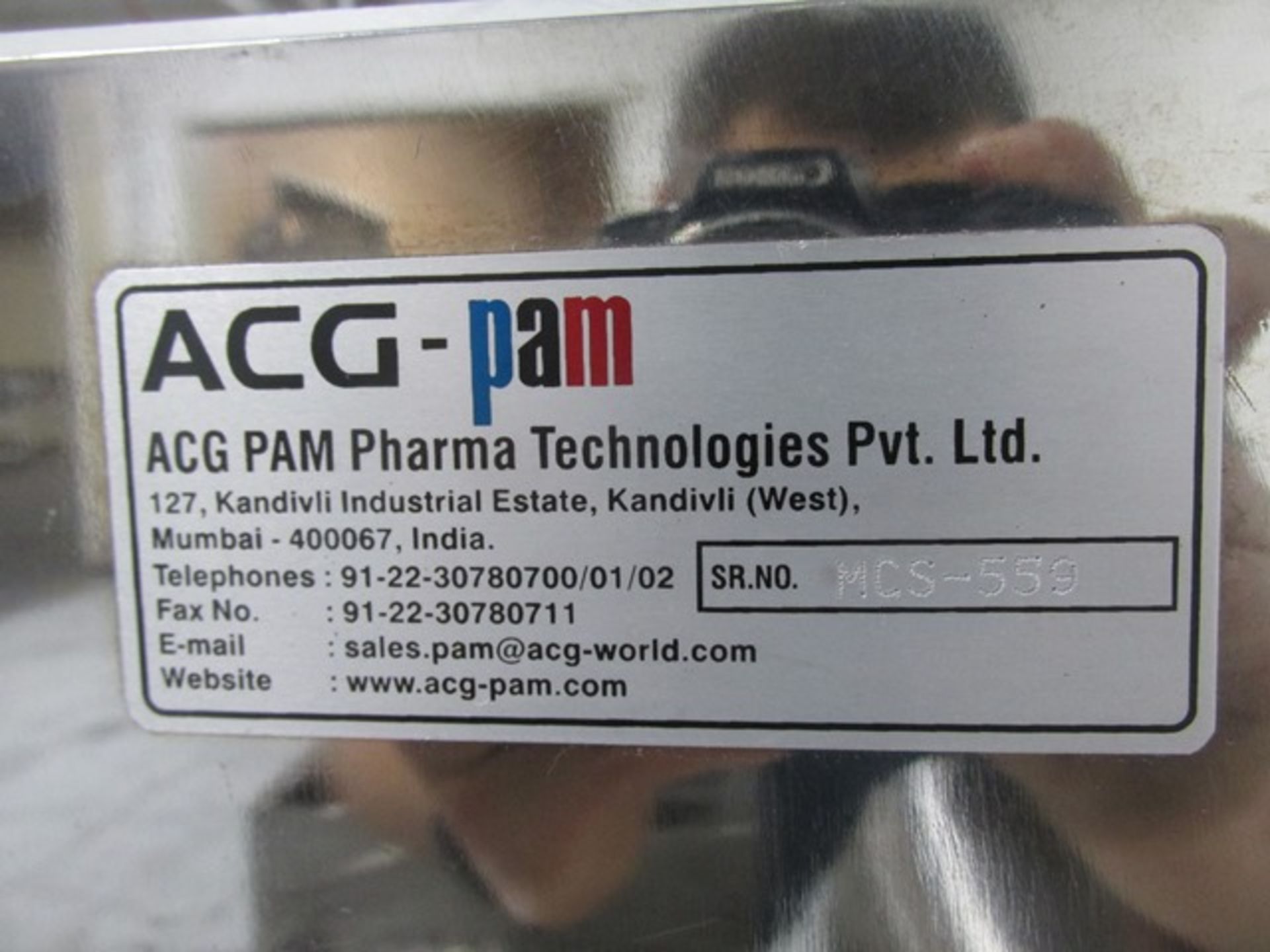 ACG Pam Mini FIlled Capsule Sorter - Image 2 of 9