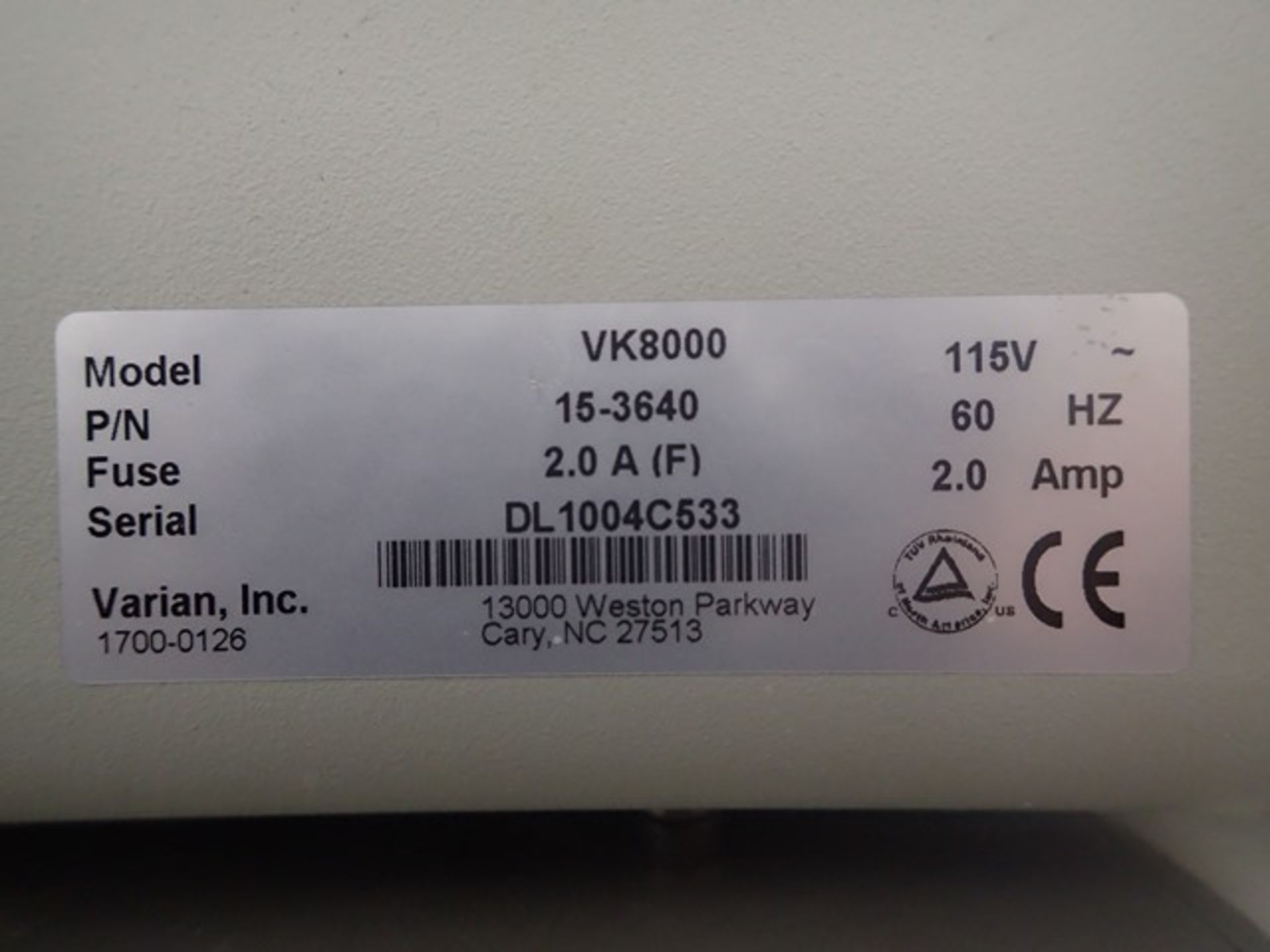 Varian VK 8000 Automatic Dissolution Sampling Station - Image 2 of 8