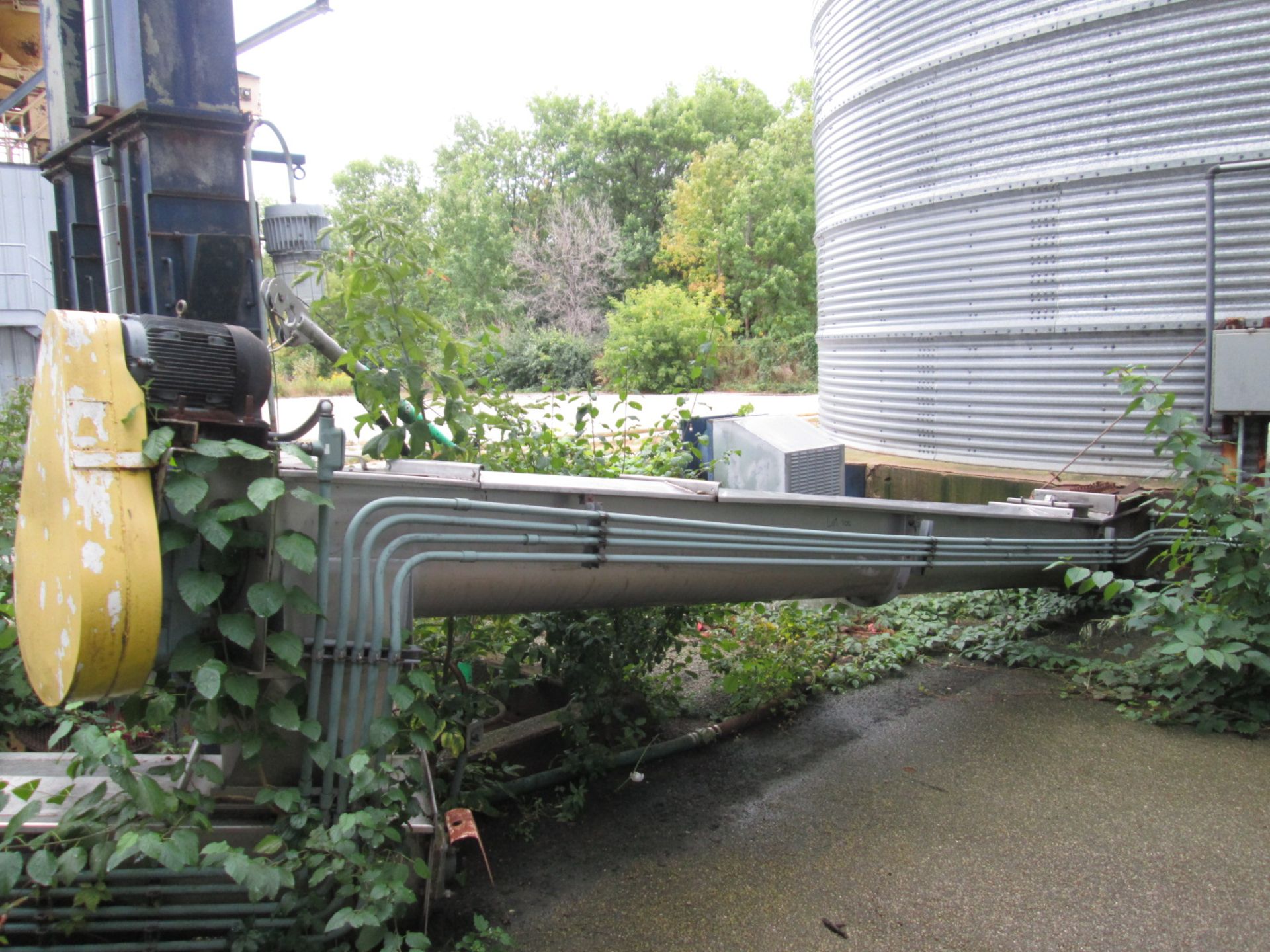 Stainless Steel Screw Conveyor, approx 15" wide x 16" deep x approximately 17 ft long. 14"