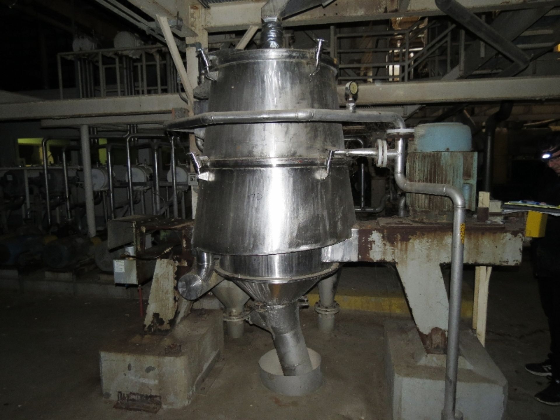 Stainless Steel Germclino, 25HP (approx) motor, with Hydraulic pump