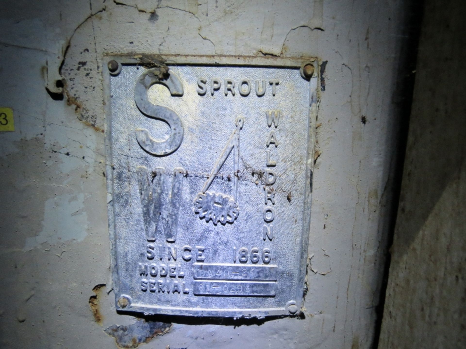 Sprout Waldron Twin Screw Pug Mixer, Stainless Steel Construction, Model BA40-20, Serial Number 81- - Image 3 of 5