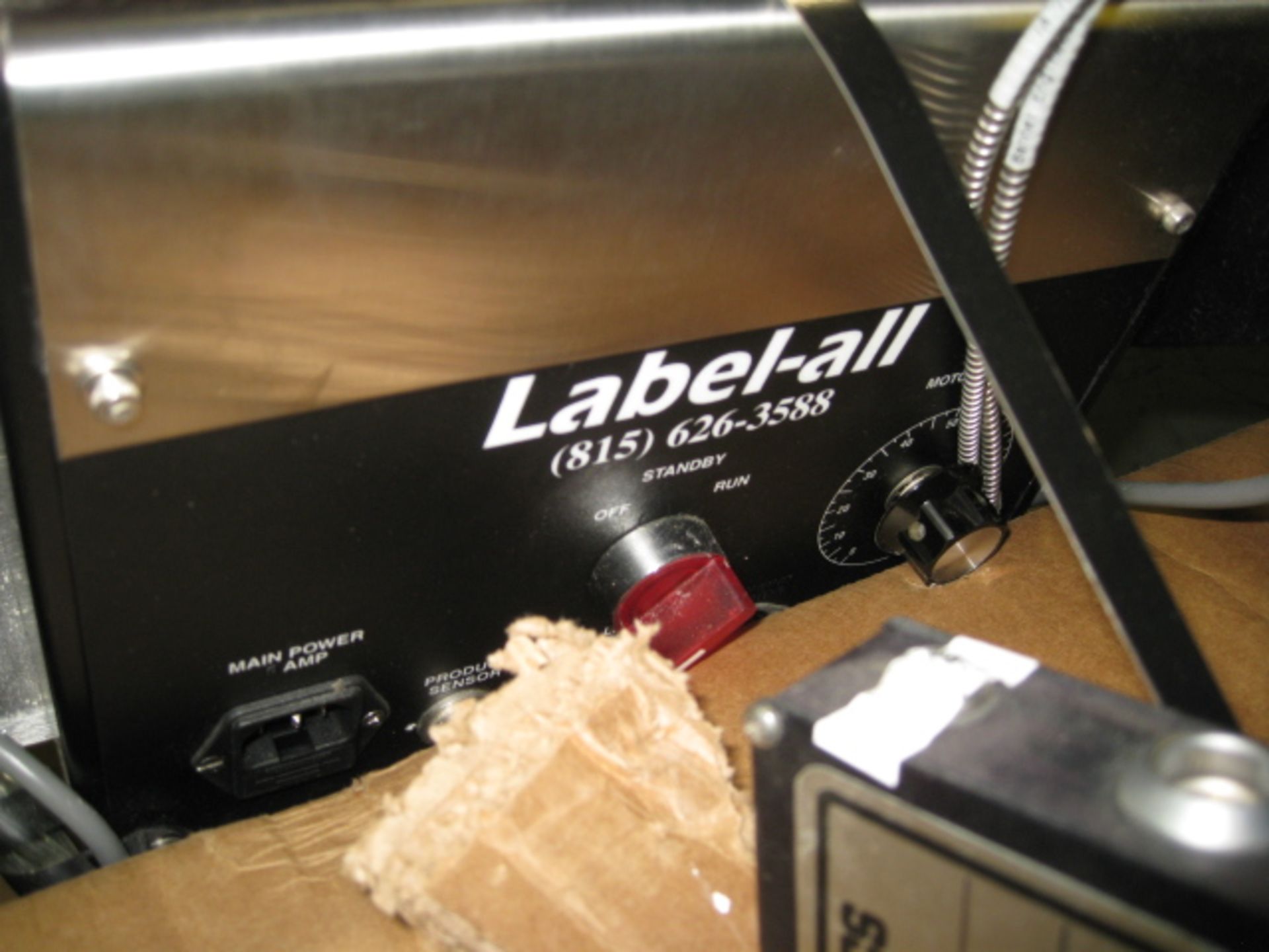 Label-All labeler, model 45, 3" label max., serial# 11077. - Image 3 of 3