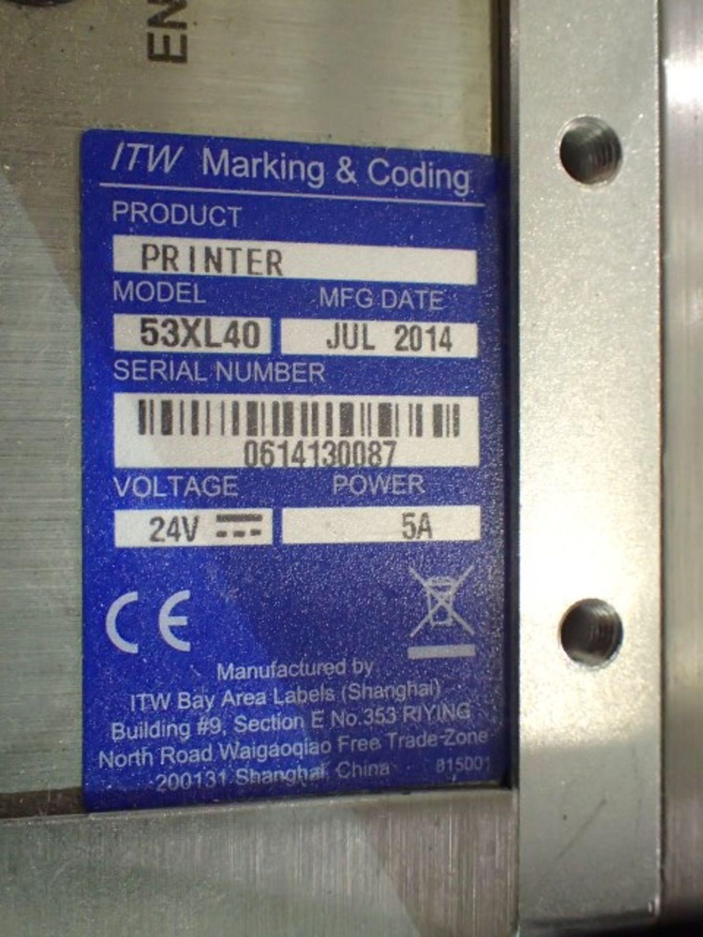 Norwood Label Printer, Model 53XL40 - Image 7 of 9