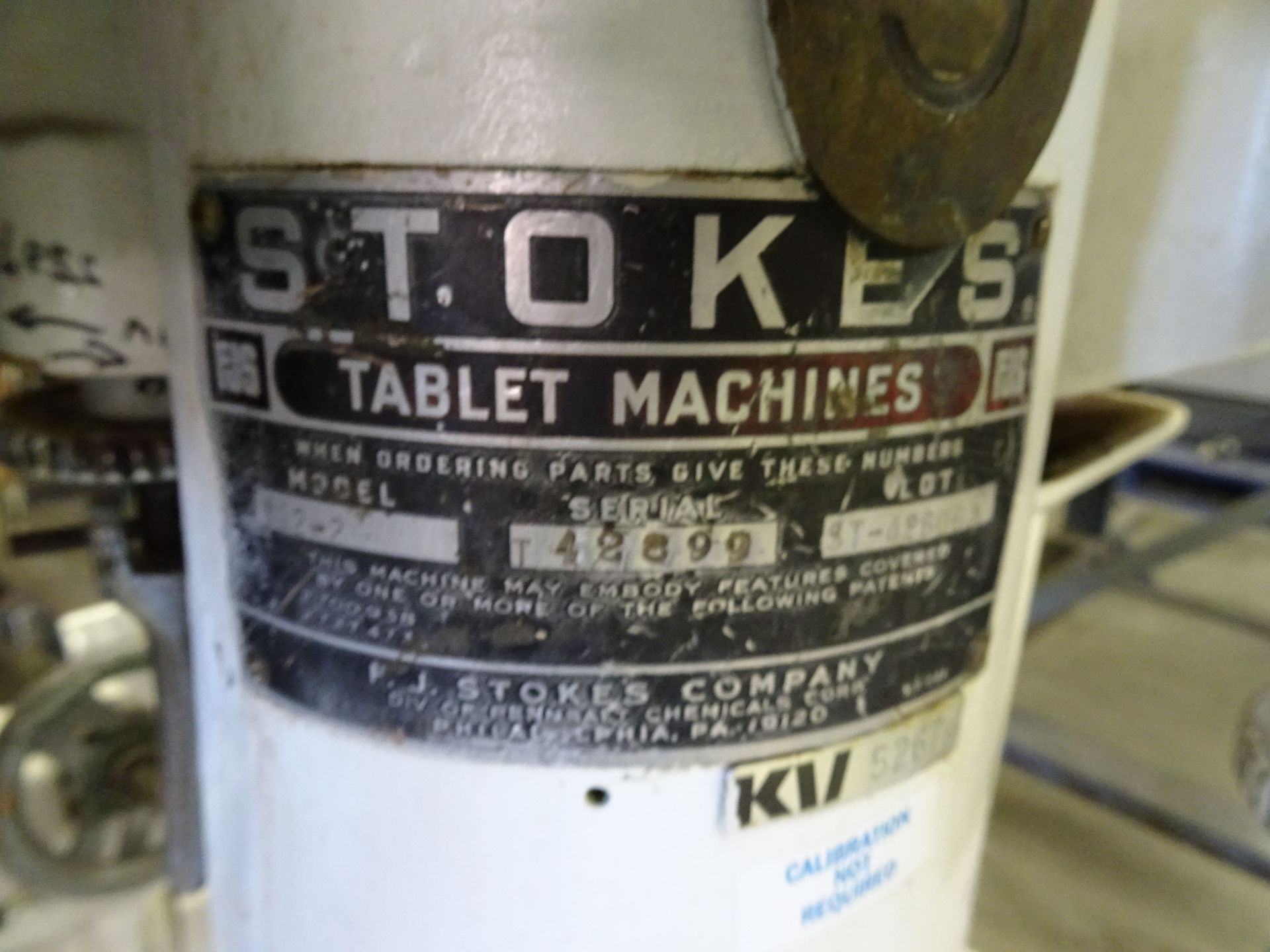 Stokes Model 612-2 B2 Series Tablet Press sn 42690 Lot ST-42606 - Image 7 of 8