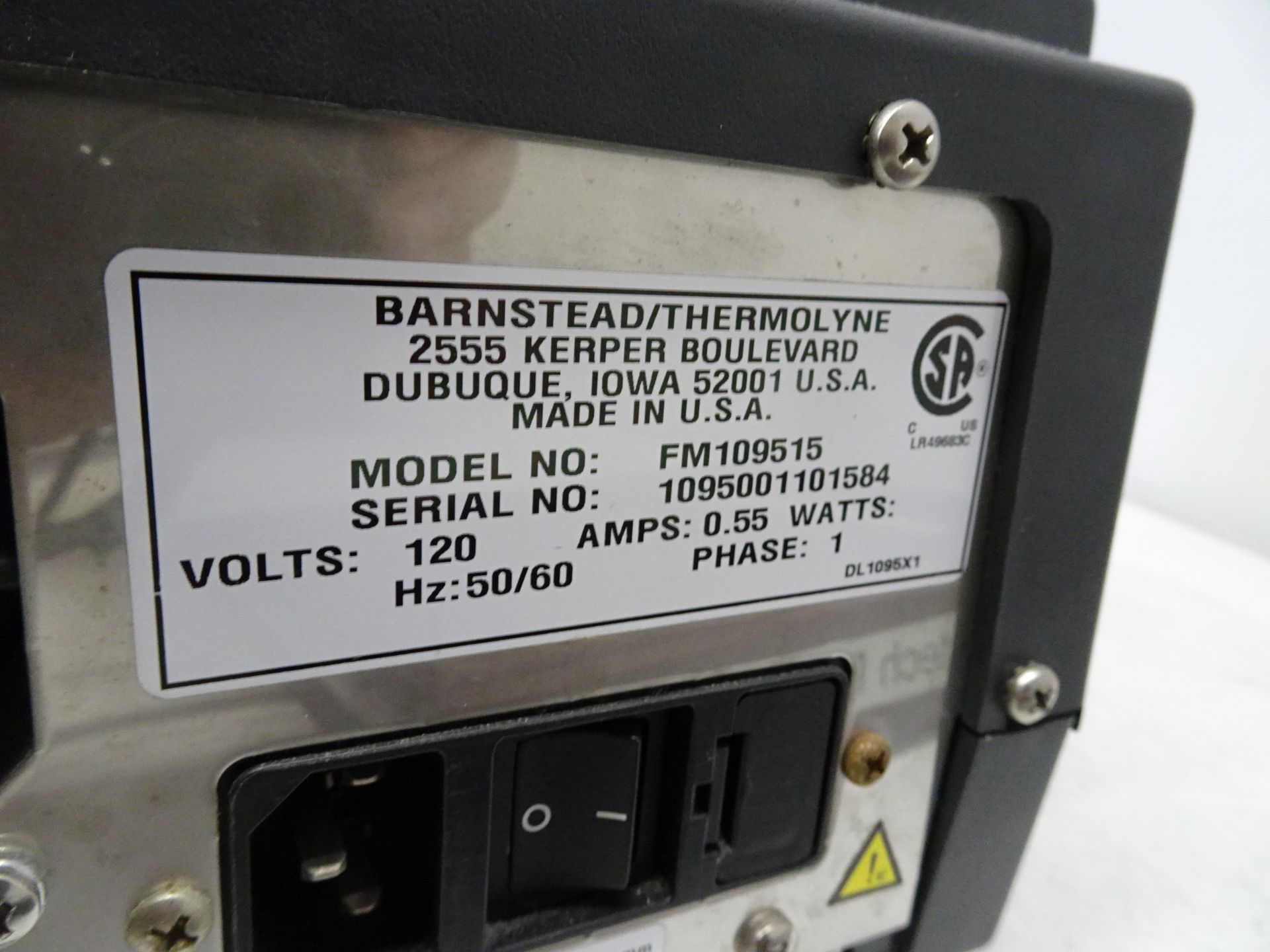 Barnstead / Thermolyne Quantech Model FM109515 Fluorometer Wavelength Range 340-650nm, With Cells - Image 4 of 6