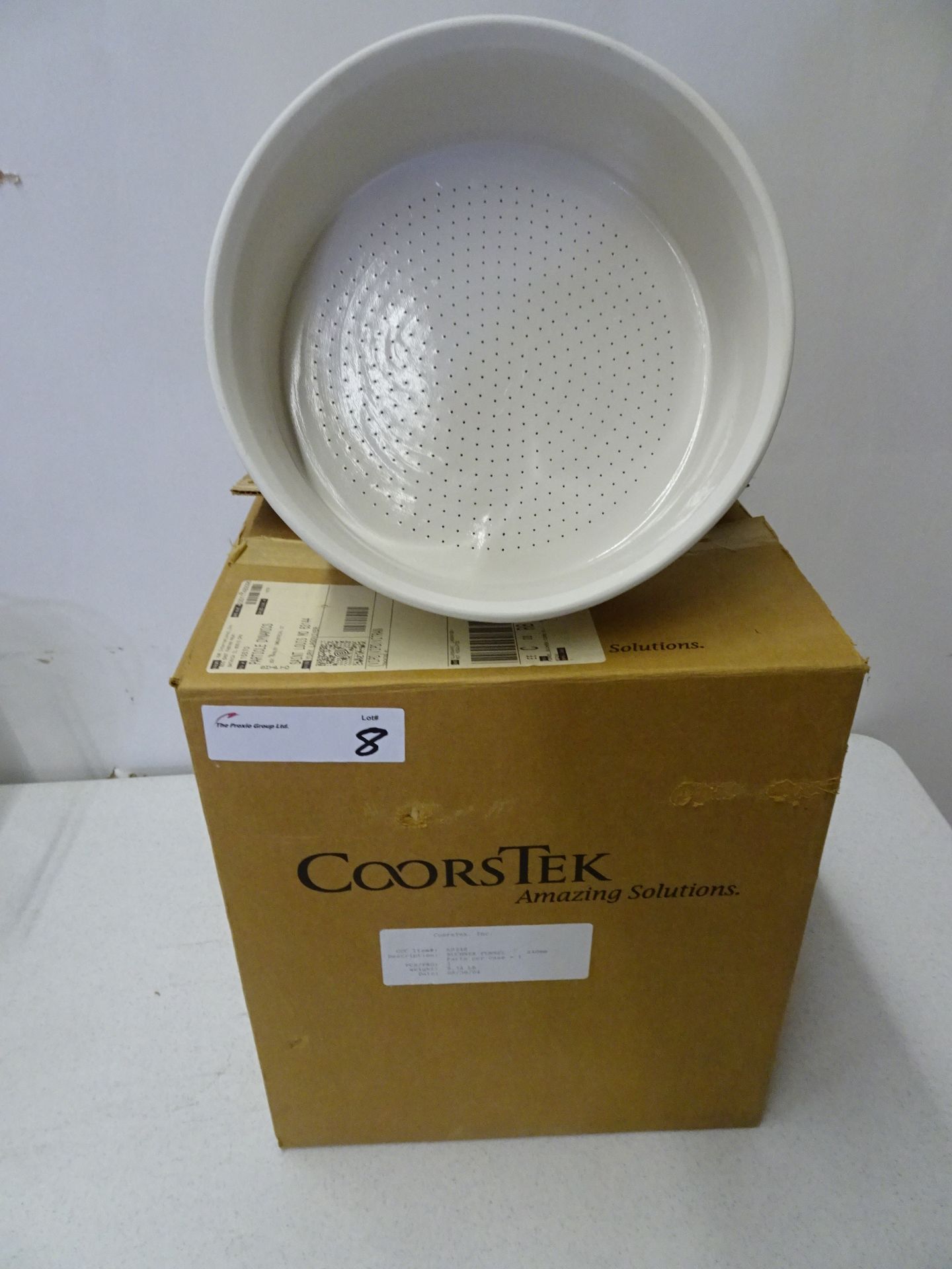 Coorstek Model 240 mm Buchner Ceramic Sieving Funnel