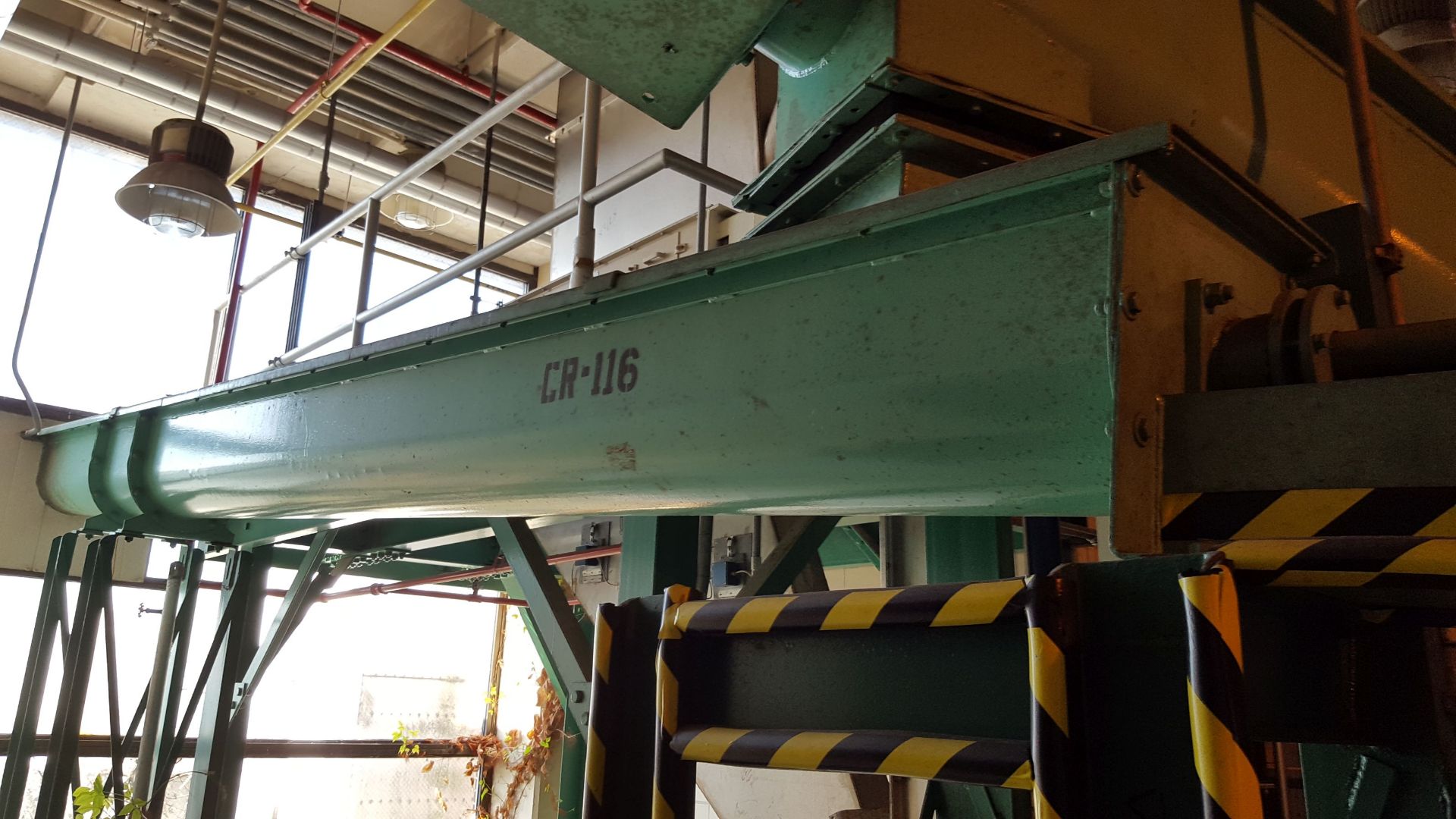 2 Sections carbon steel screw conveyor,