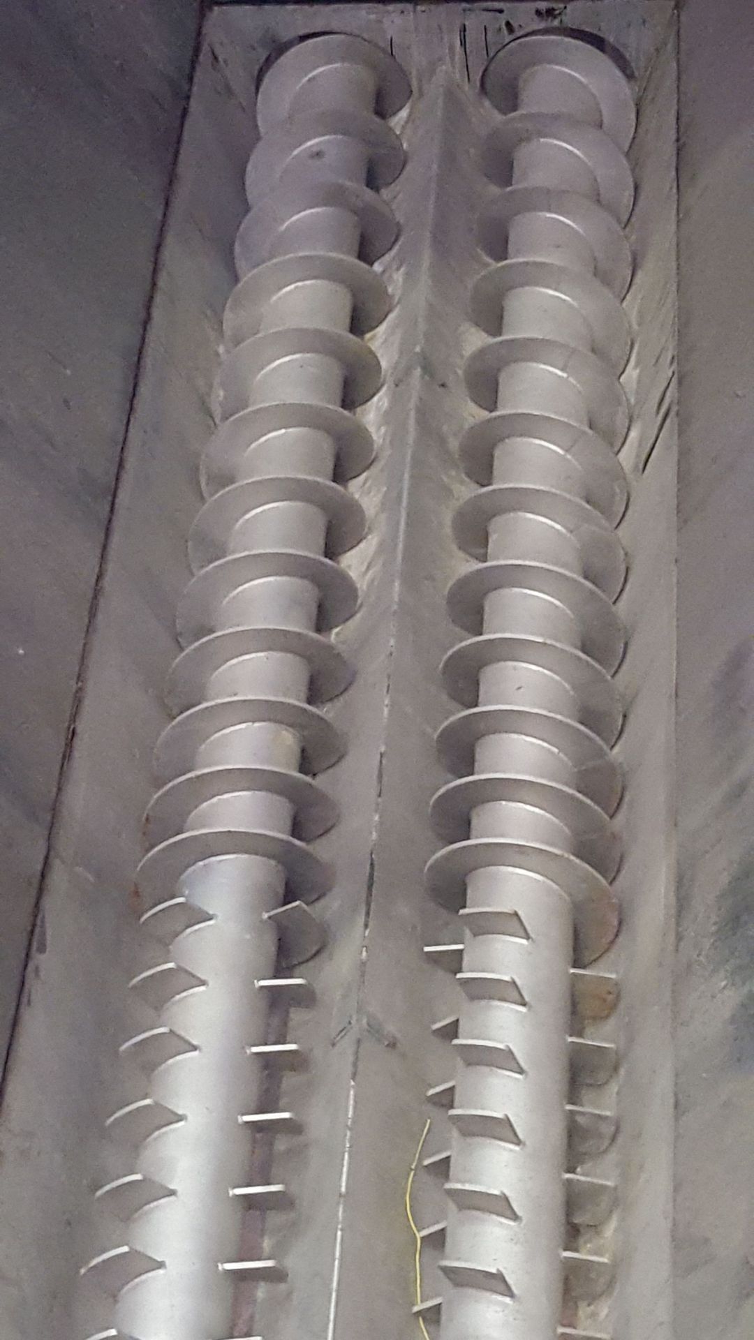 Set Asdor Ltd. Twin Stainless Steels Screw Conveyor Pans, 20" x 18'