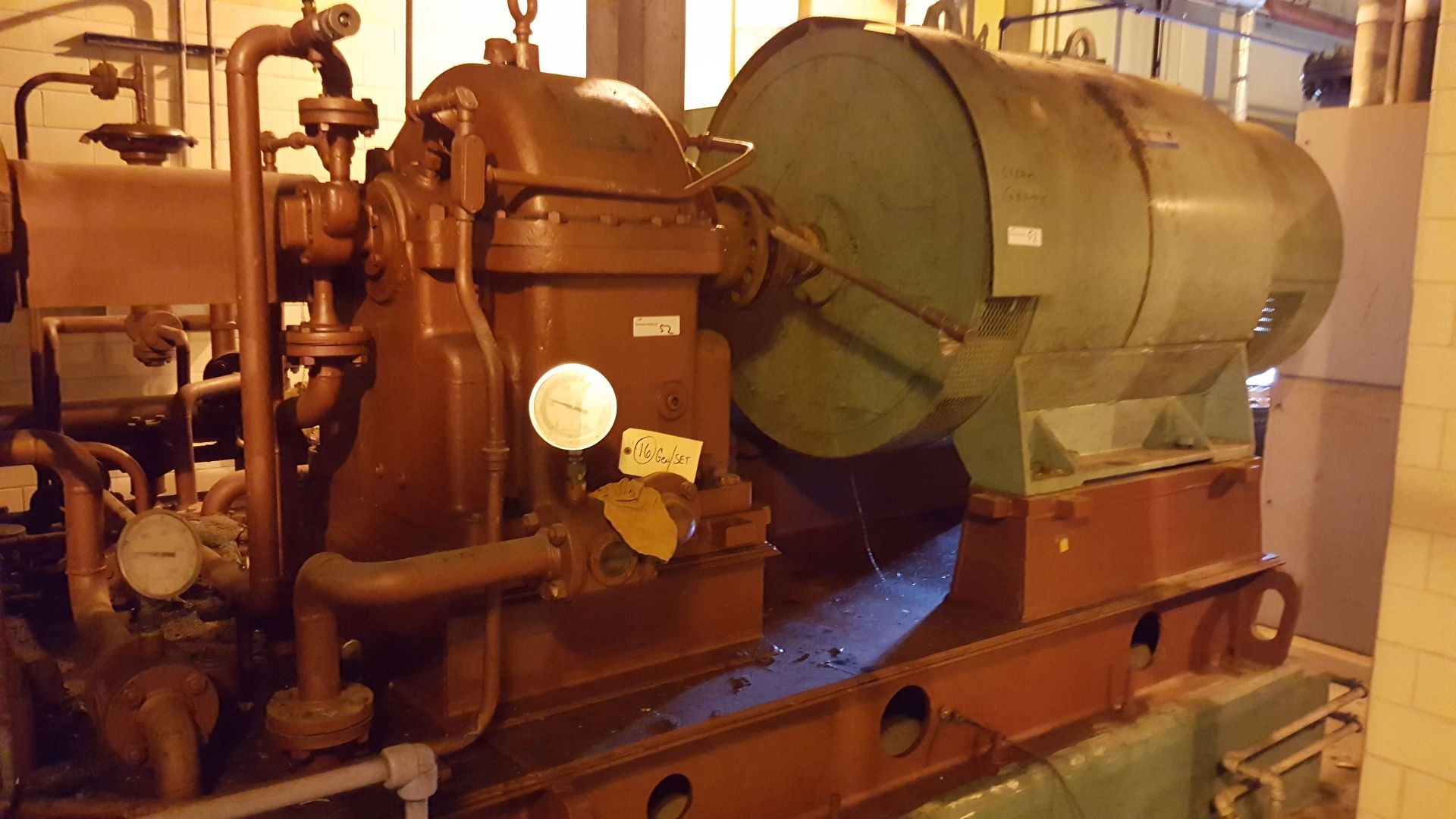 Turbodyne 900Kw Steam Powered Electric Generator, Turbodyne model 37521 - Image 14 of 26