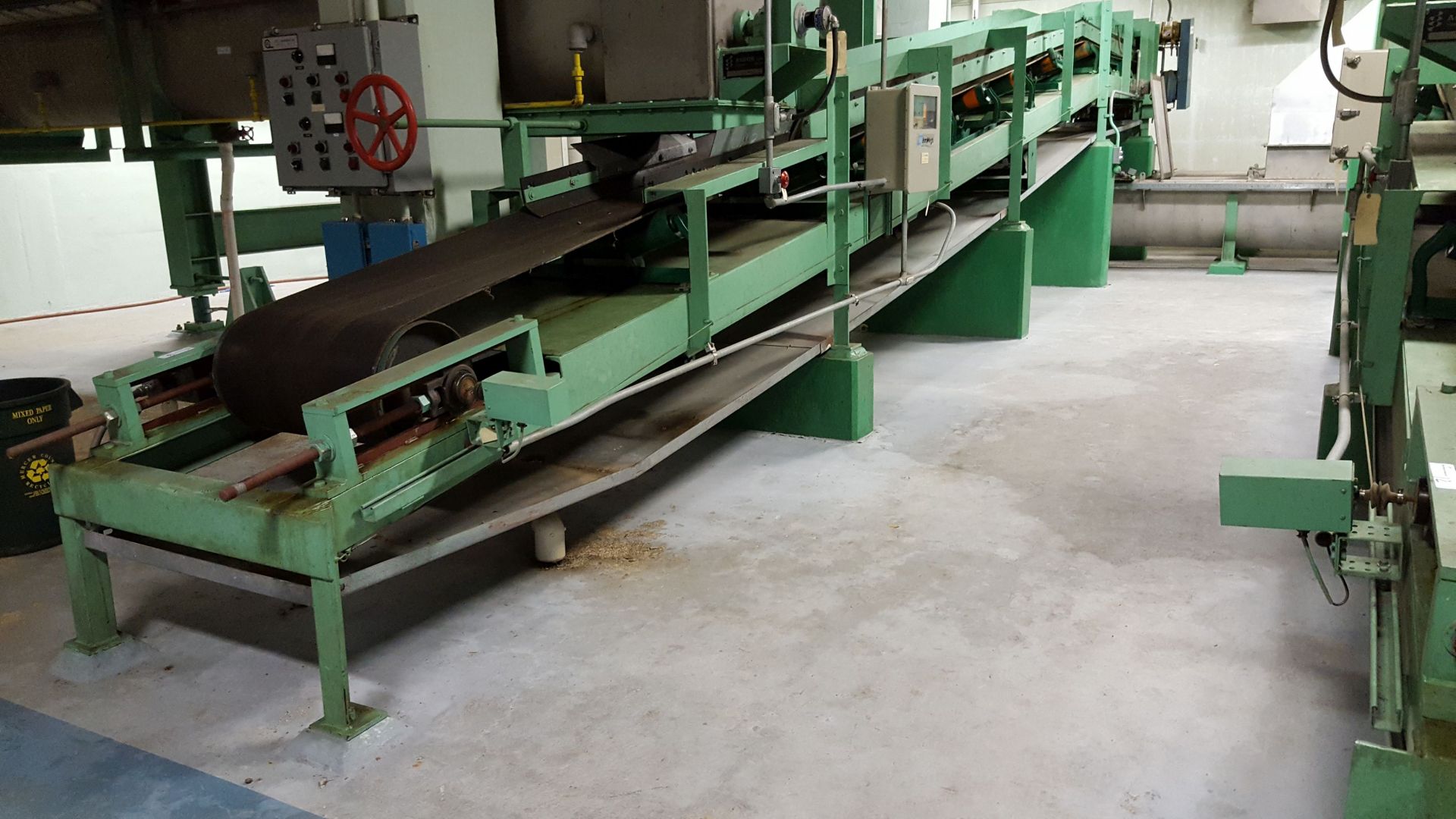 Link Belt Trough Belt Conveyor, 40' long x 24"