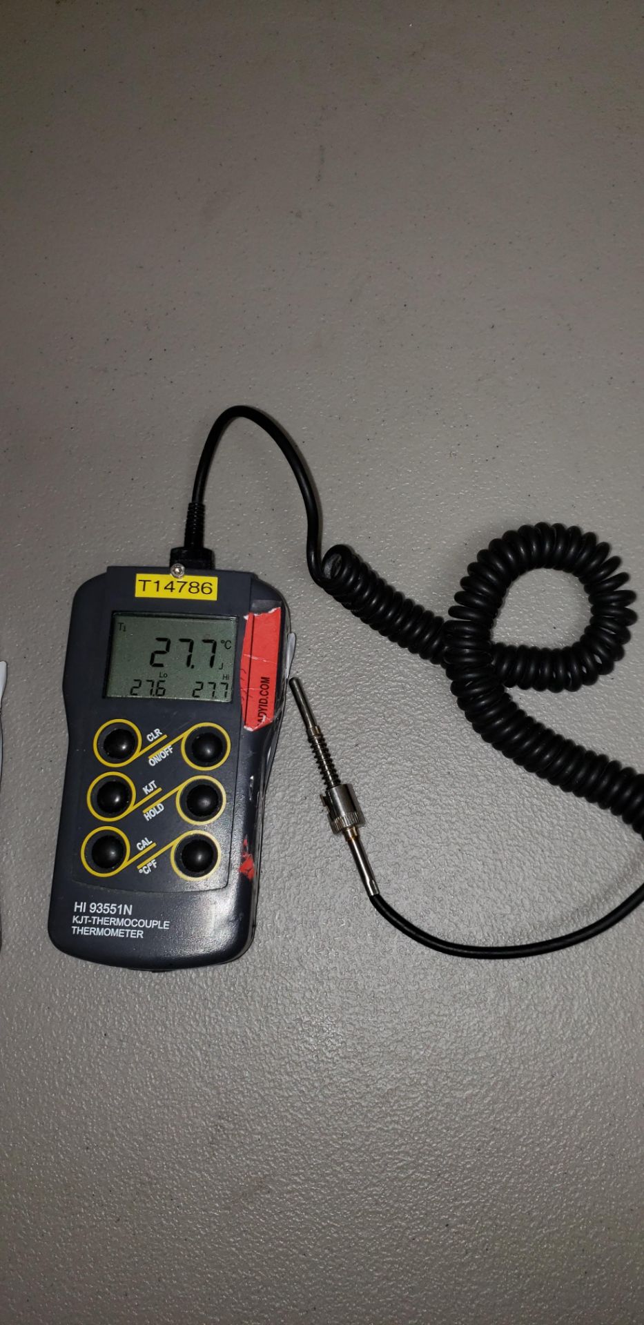 (2) Hanna Instruments HI 93551N KJT Single Channel ThermoCouple Thermometer with Probes - Image 4 of 5