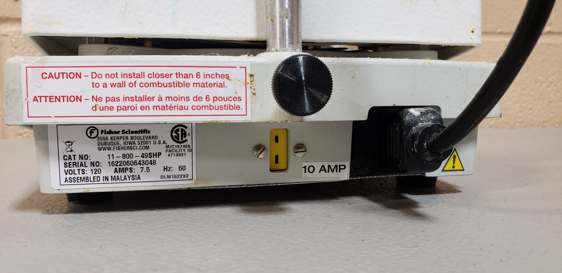 Fisher Scientific Hot plate - Image 7 of 8