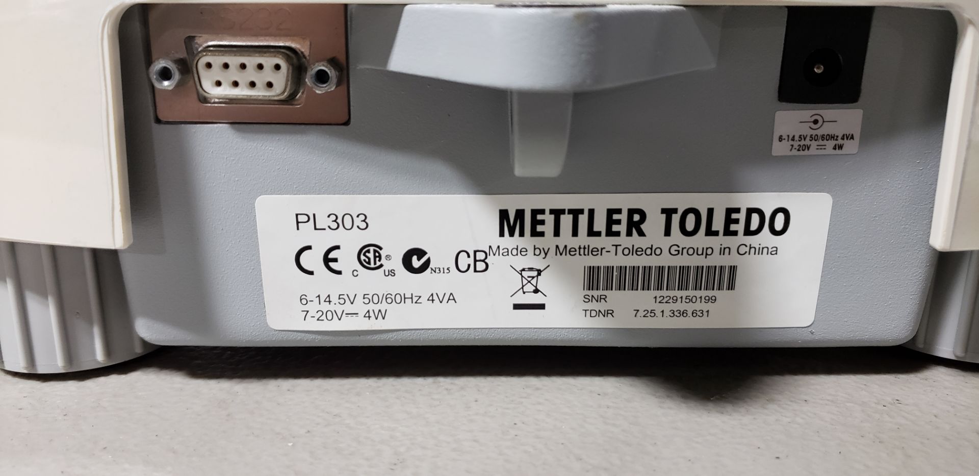 Mettler-Toledo PL-303 Lab Balance - Image 5 of 6