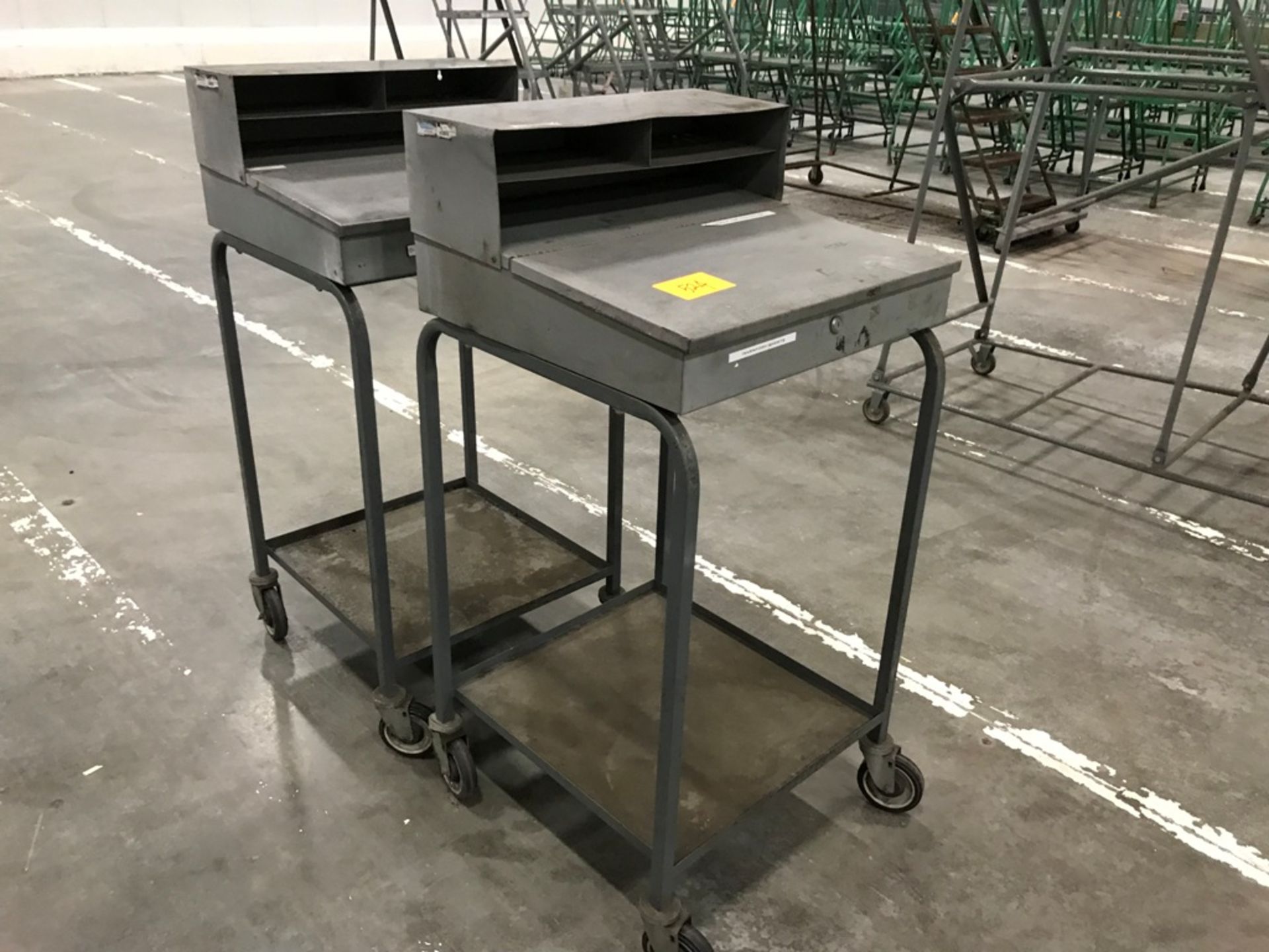 [Lot] (2) Shipping desk, mobile, [Location: 12801 Excelsior St., Santa Fe Springs, CA 90670]