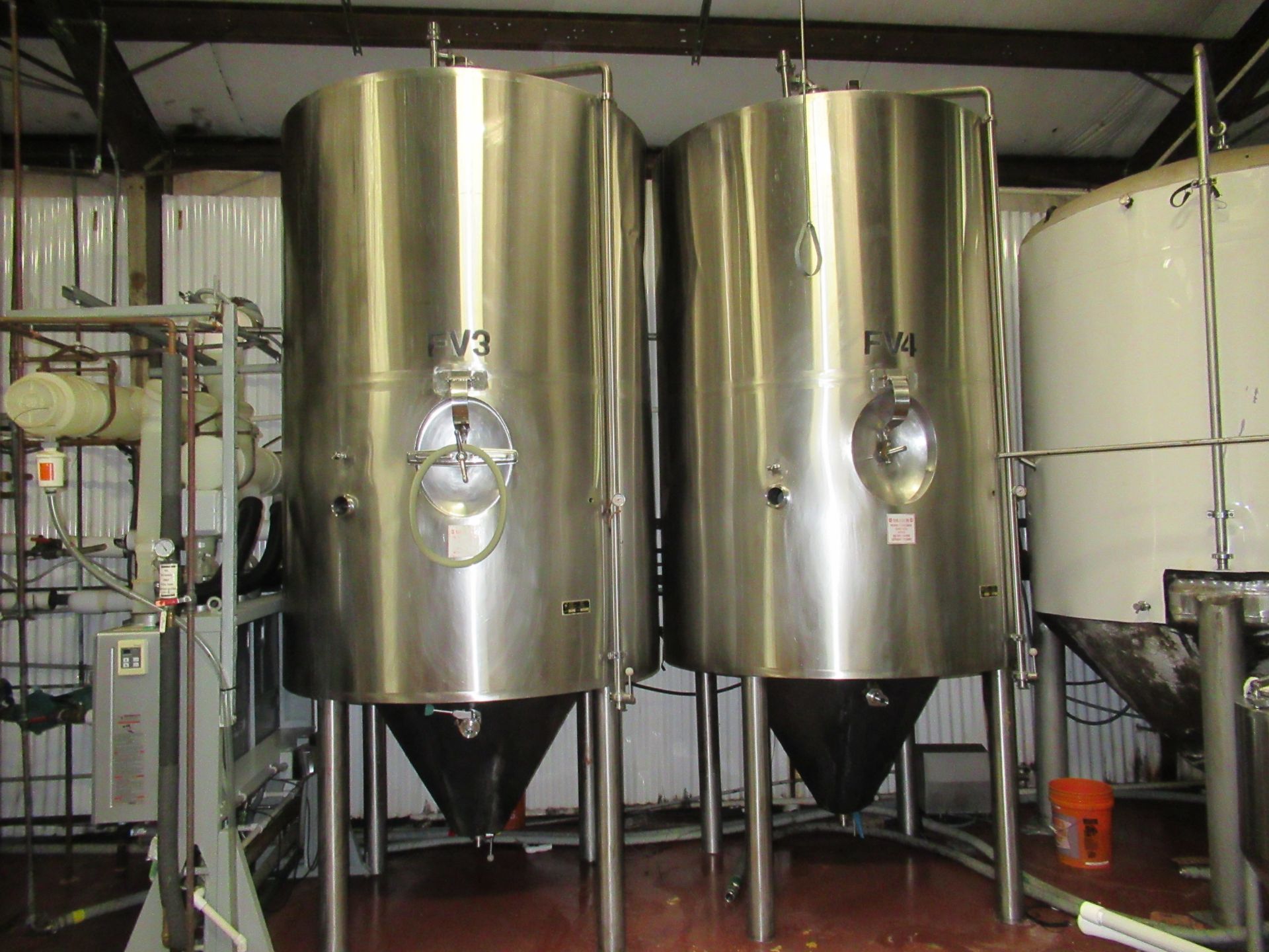 Stainless Steel Specialists 30 BBL Stainless Steel Cone Bottom jacketed fermenter