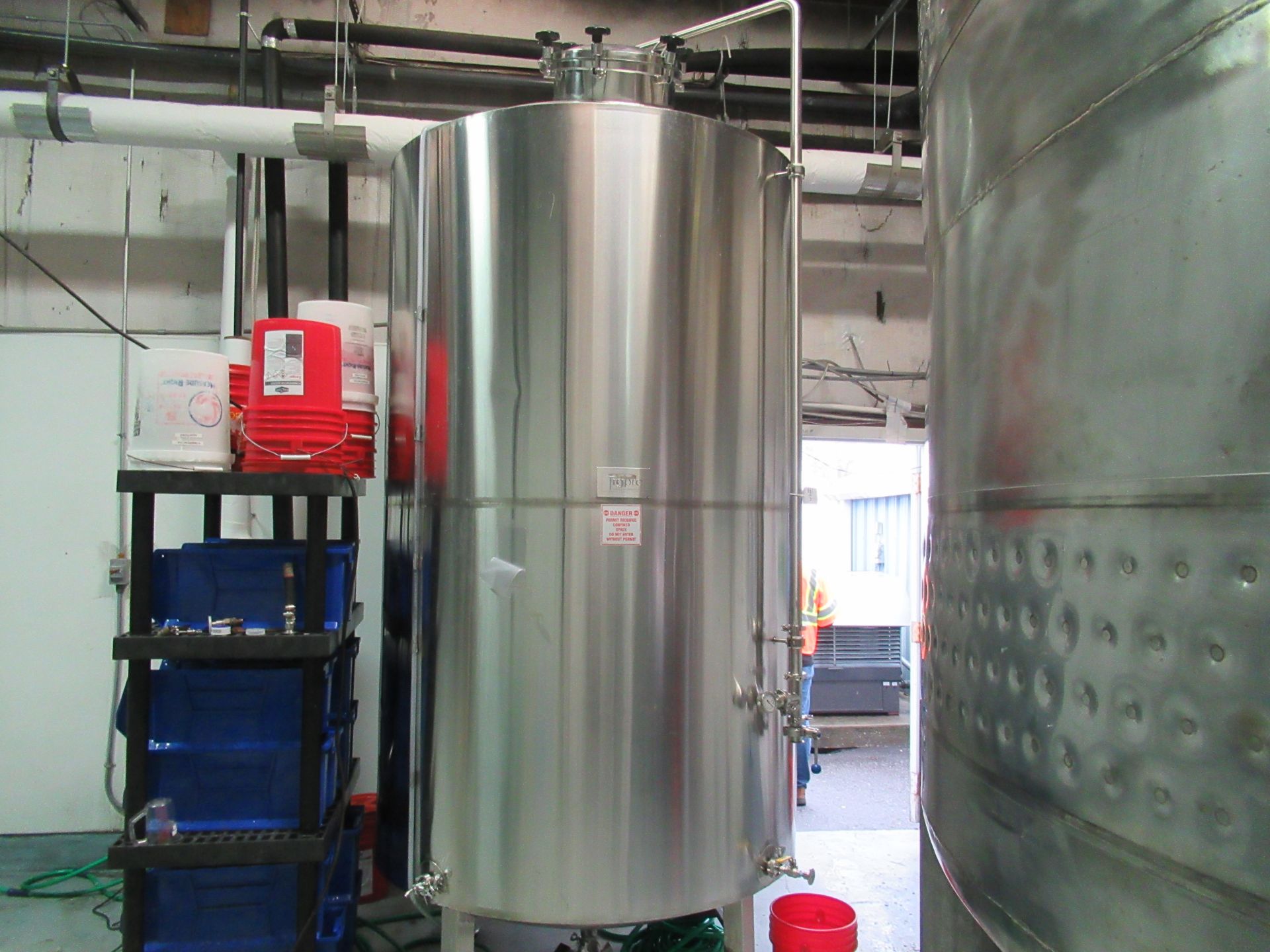 Tigpro 30 BBL Stainless Steel jacketed Brite beer tank