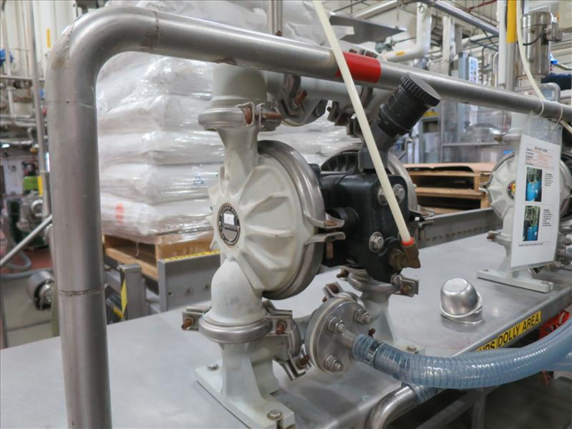 flavour pumping system, including (6) Sandpiper air-operated double diaphragm pumps, S/S pump stand, - Image 2 of 7