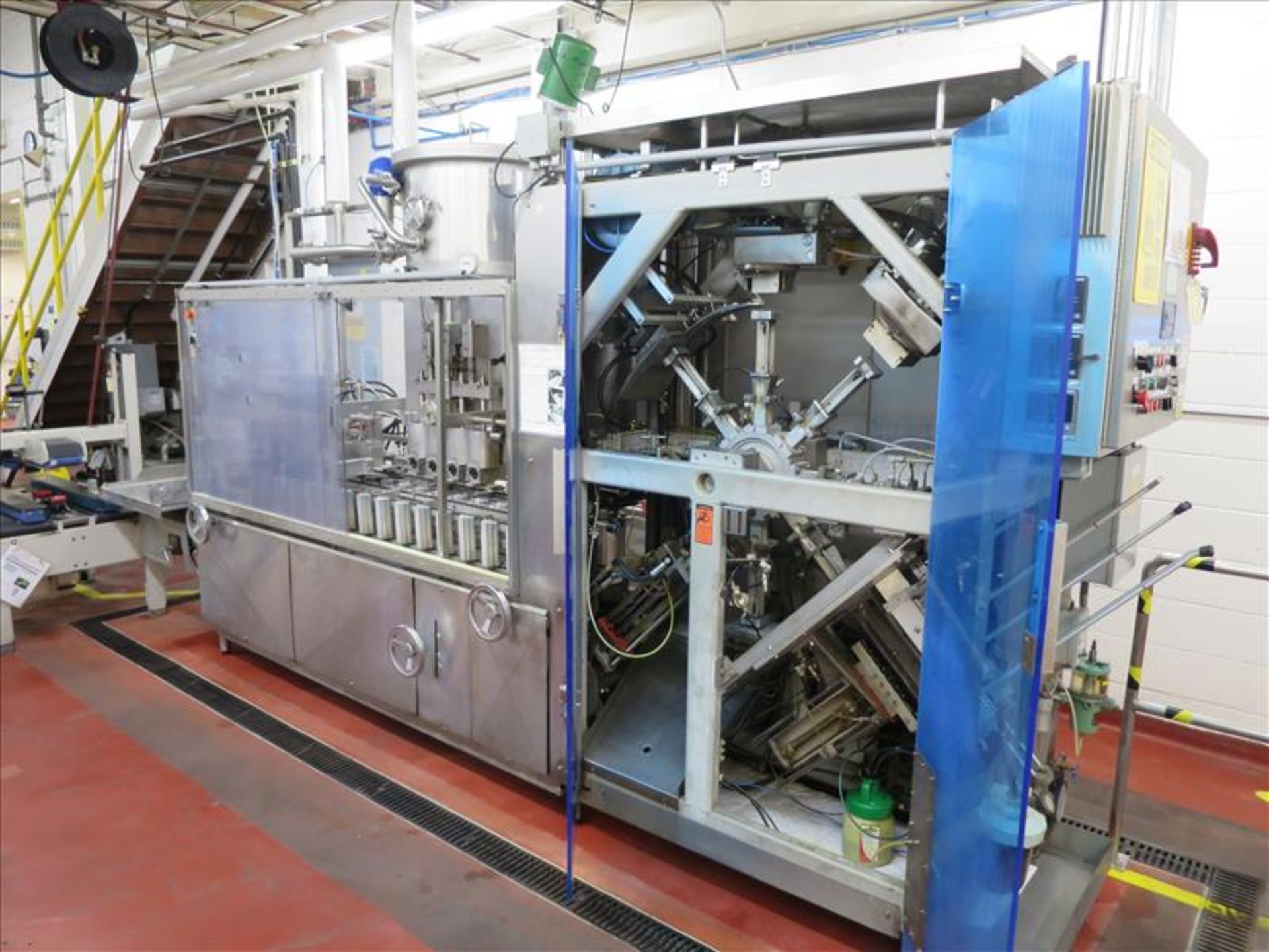 LiquiPak form/fill/seal "Pure-Pak" gable-top paper carton filling machine, model 800-LH, ser. no.