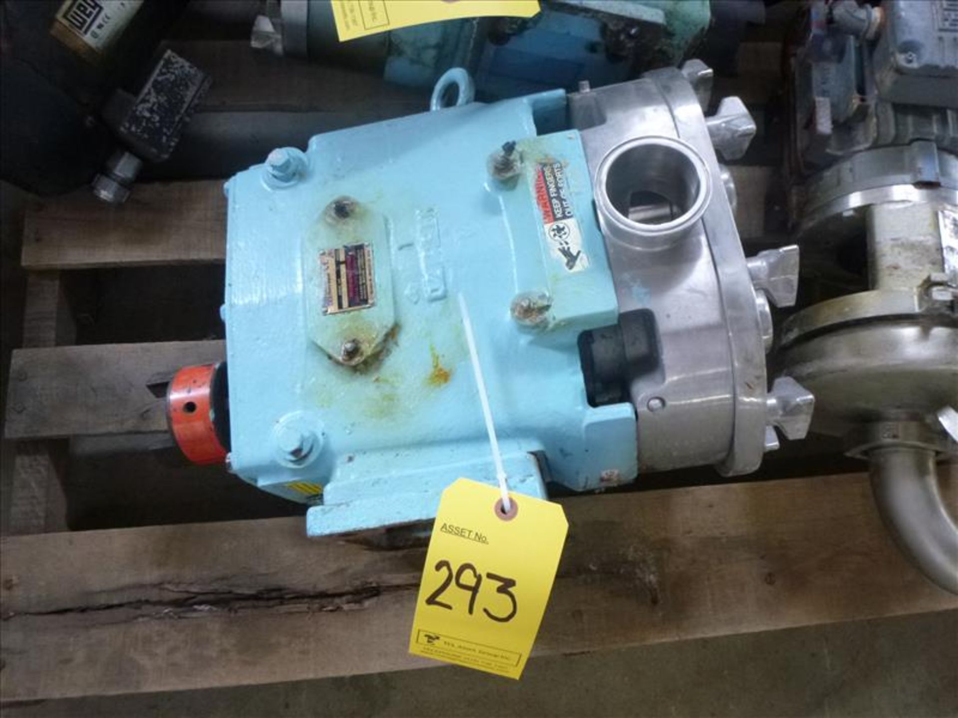 Waukesha CB Positive Pump Head, model 130, ser. no. 396627CRD05