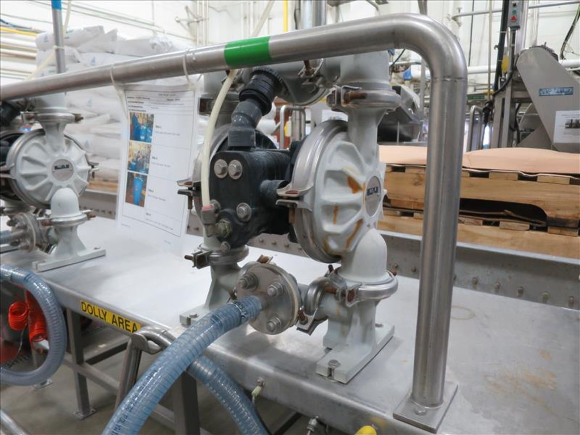 flavour pumping system, including (6) Sandpiper air-operated double diaphragm pumps, S/S pump stand, - Image 5 of 7