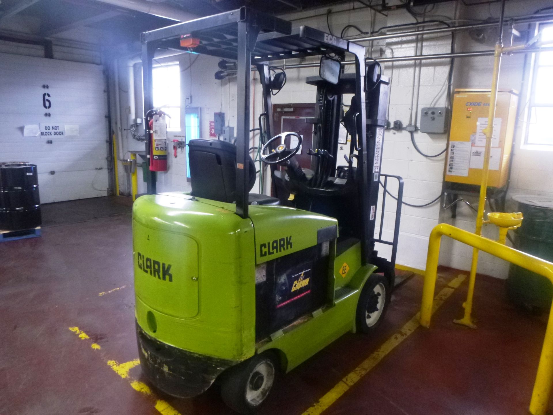 Clark Electric Forklift, model ECG25, 4800 lb capacity to 189" lift height, s/n ECG358-1054-9571 KF, - Image 2 of 4