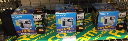 3x Sony MVC- FD75 camera