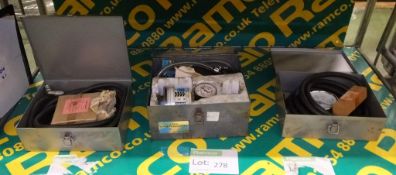 2x pressure gauges and cooling system test kit