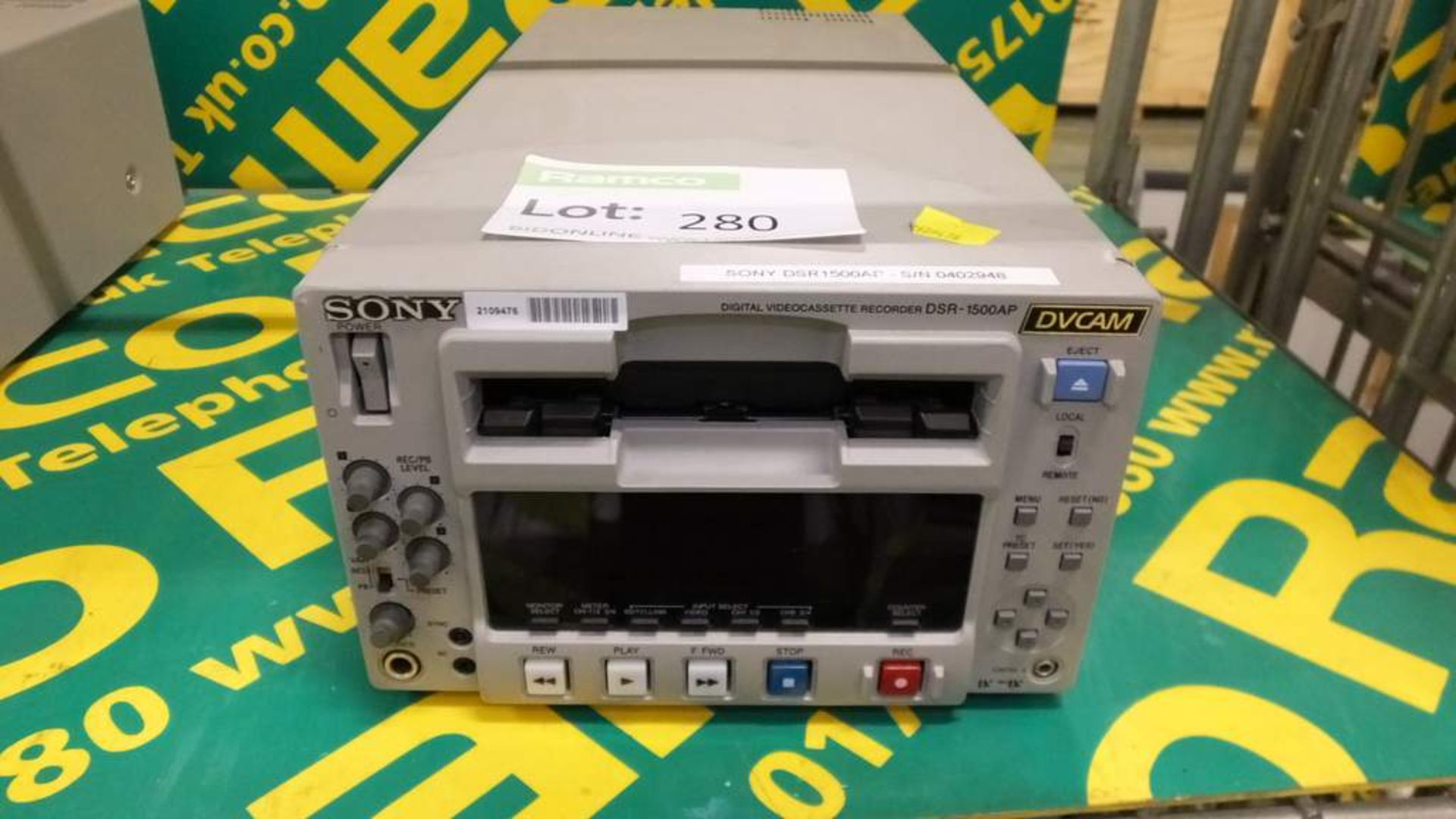 Sony digital videocassette recorder DSR-1500AP