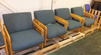 5x Reception chairs