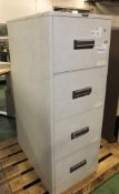 Chubb fireproof 4 drawer filing cabinet