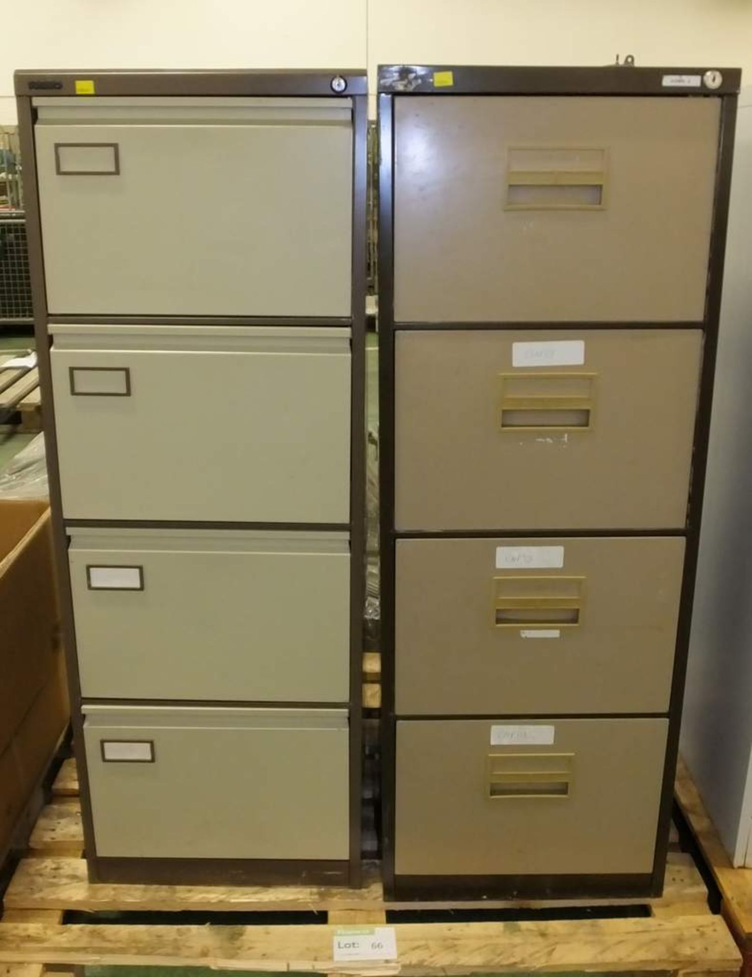 2x Filing cabinets 4 drawer