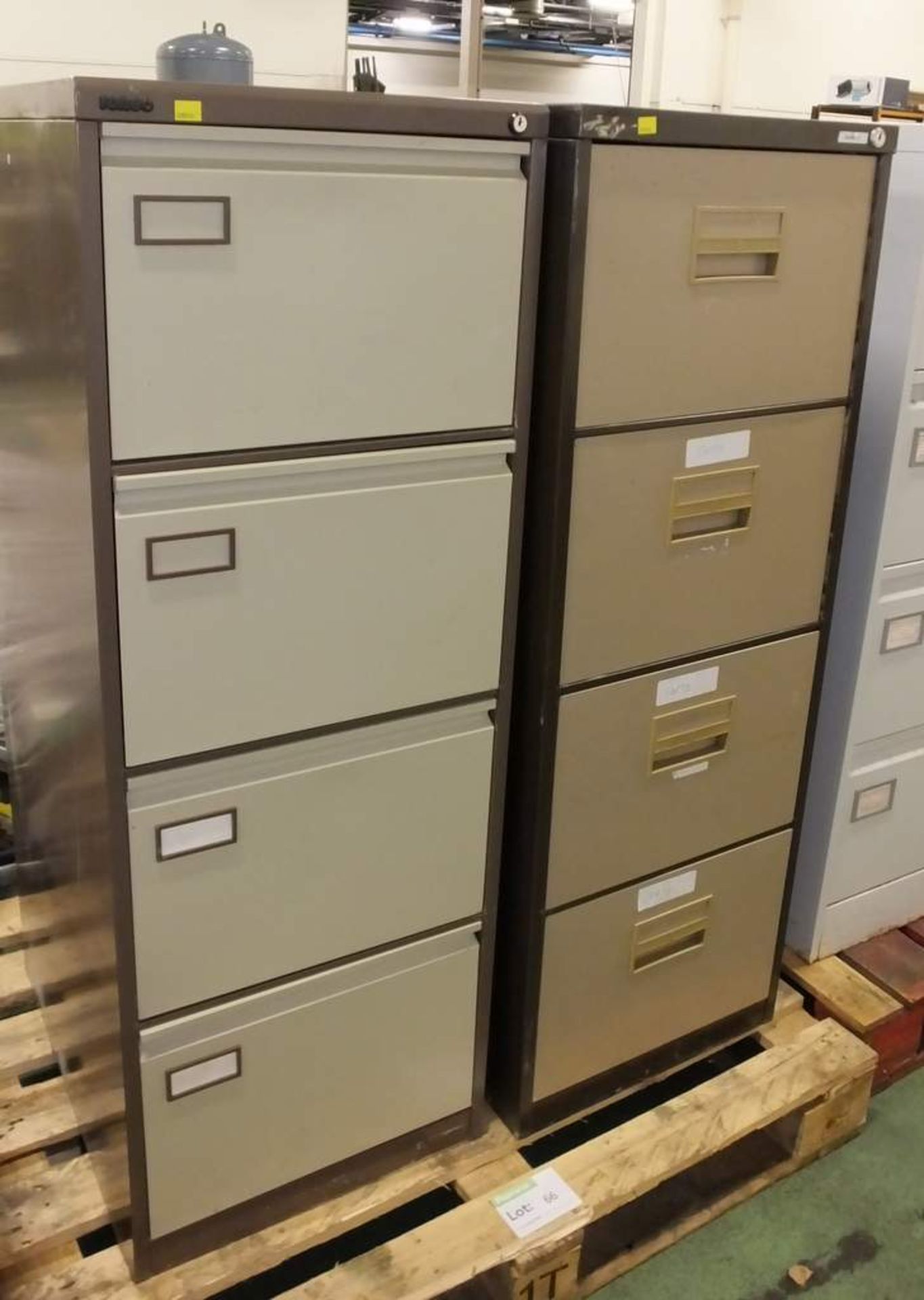 2x Filing cabinets 4 drawer - Image 2 of 2