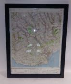 Cardiff Map Section - 1 Inch - 1 Mile Series M722