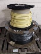 2x Spools of various electrical cable