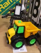 Kids JCD dump truck toy & Robot mobile phone holder