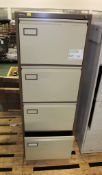 2x 4 drawer filing cabinets