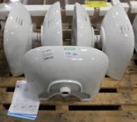 5x Laufen Jika Olymp New-50 10613 White ceramic sink 60 x 45cm