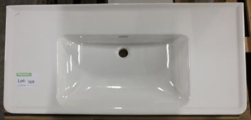 Laufern Pro 105 13958 Extra large White Ceramic basin / sink 105 x 49cm