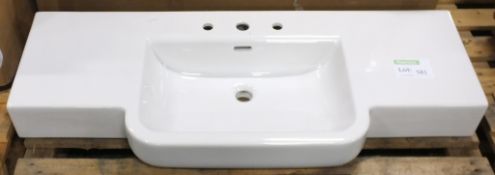 Laufen Form-120 13675 Extra large White Ceramic sink 120 x 48cm