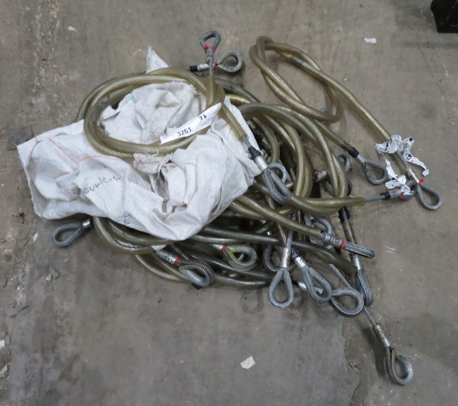 Assorted lot of USED Polywrap Steel Wire Rope