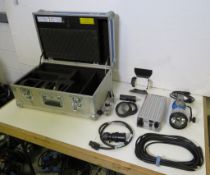 1 x Arrisun 125w MSR pocket PAR kit c/w electronic ballast, header cable and lenses in case