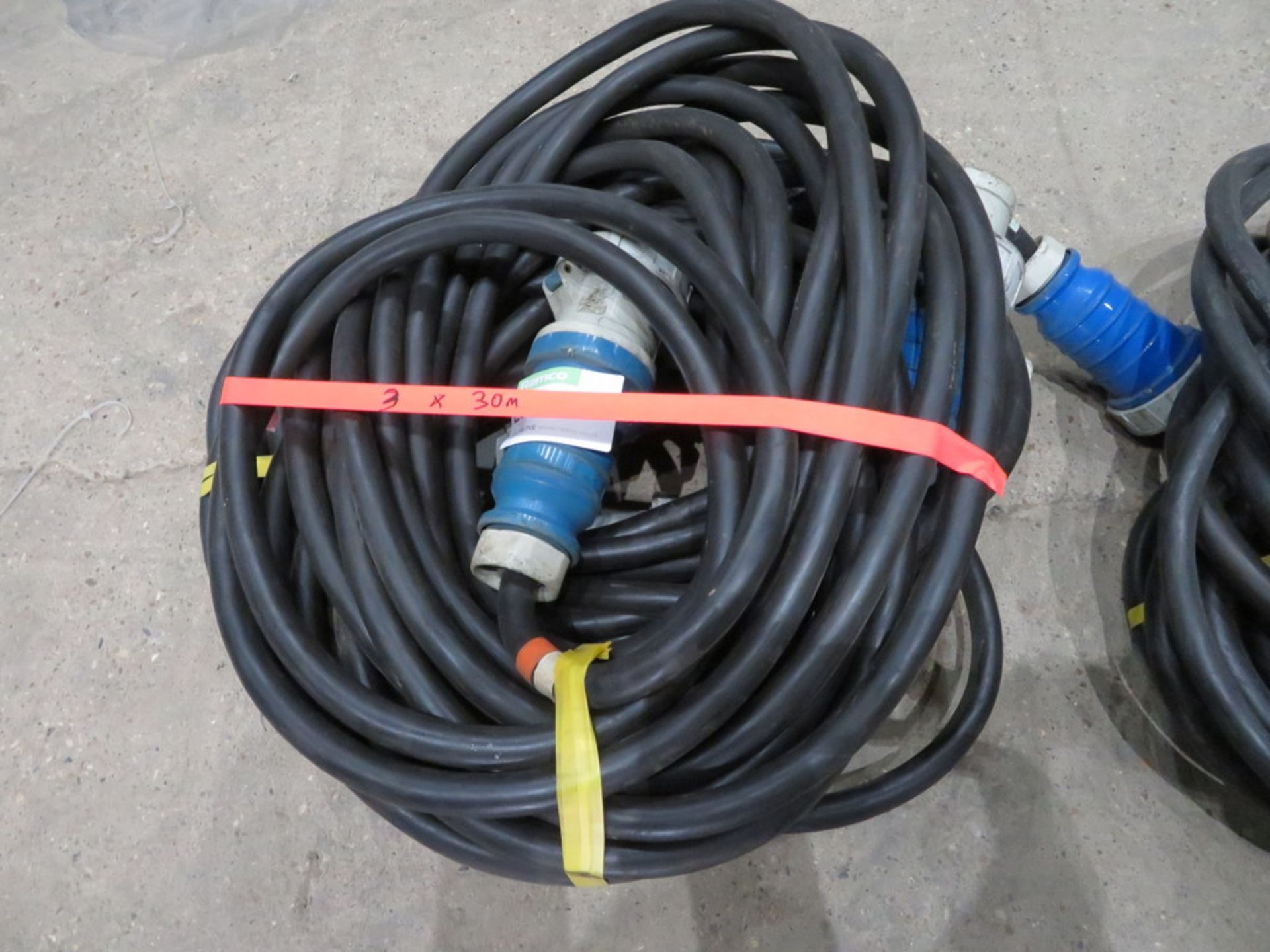 3x 30m 125A single phase cable